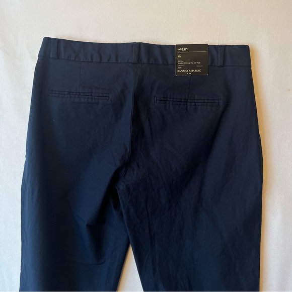 Banana Republic Factory Avery NWT pants 4 Dark blue Straight Scalloped Ankle - Picture 6 of 8